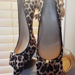 Talbots Leopard Heels 8 1/2M